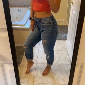 Pistola distressed denim